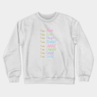 Self Love Daily Affirmations Crewneck Sweatshirt